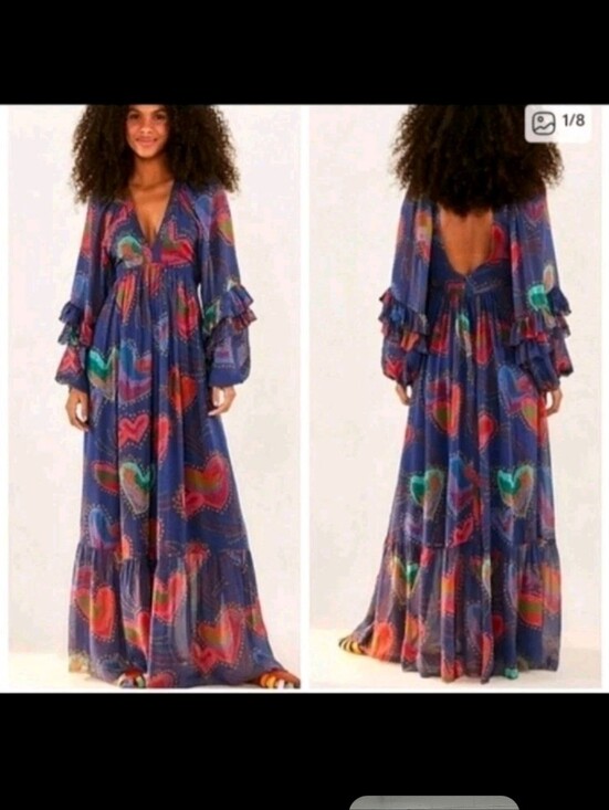 FARM Rio Dresses & Skirts - Farm Rio Hearts Maxidress